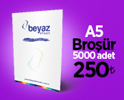 A5 Broşür Kampanya 5000 Adet 250 Tl